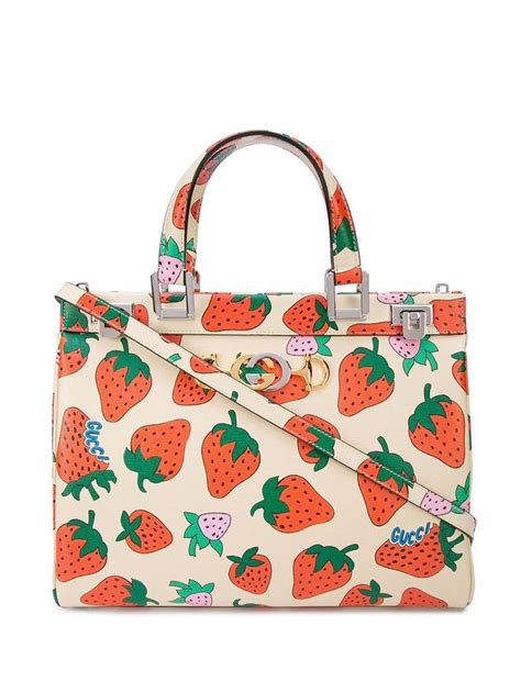 strawberry shortcake gucci bag|Gucci straw bag.